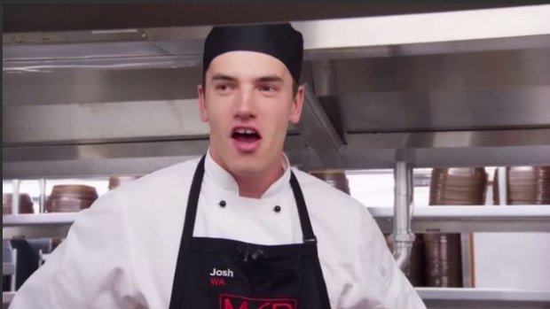 Despite compliments of 'that looks lovely' by Amanda, Josh slays the sisters' dish on MKR.
