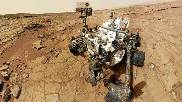 NASA's Mars rover Curiosity on Mars in February.