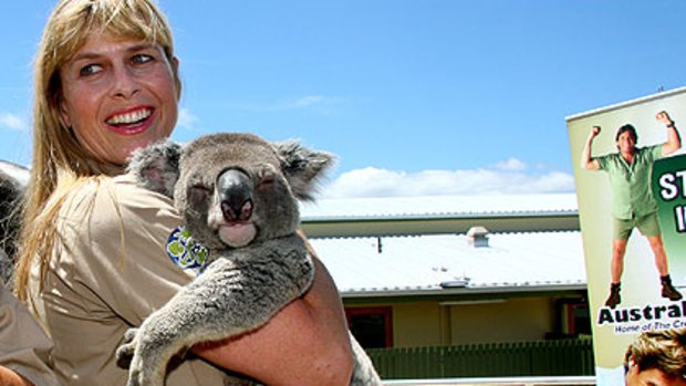 Open for business ... Terri Irwin at Australia Zoo, which has been criticised by the Queensland RSL for remaining open to the public all day on Anzac Day.