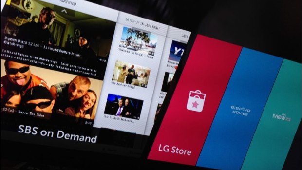 LG's webOS running on Australian Smart TVs.
