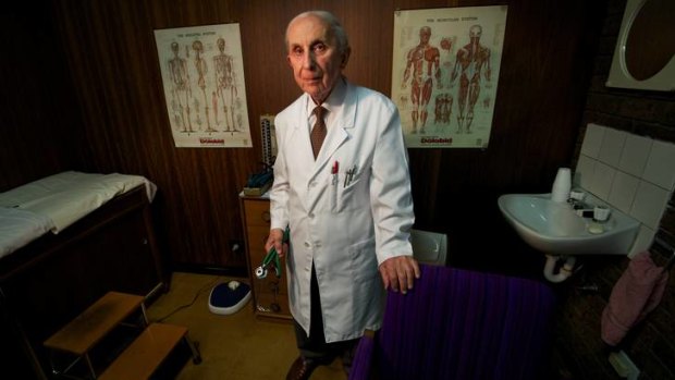 Moonee Ponds doctor David Hore, 79, insists age is not a factor in his practice.