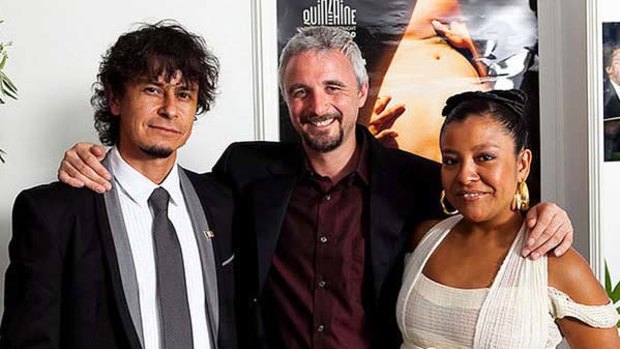 Australian director Michael Rowe (centre) with Leap Year cast members, writes and tutors in Spanish.