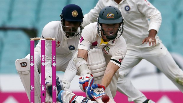 Roger that: opener Chris Rogers bagged another half-century on day four at the SCG.
