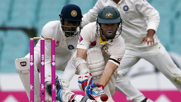 Roger that: opener Chris Rogers bagged another half-century on day four at the SCG.