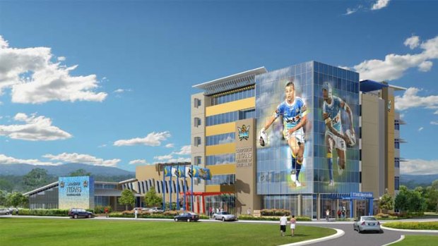 An artist's impression of the Gold Coast Titans Centre Of Excellence.