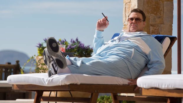 In bed with criminals: John Goodman plays a Vegas gangster.