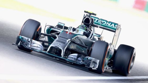 Fastest in practice: Mercedes driver Nico Rosberg.