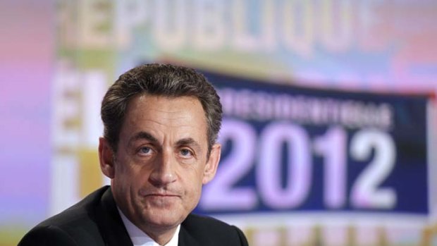 Fighting to survive ... Nicolas Sarkozy.