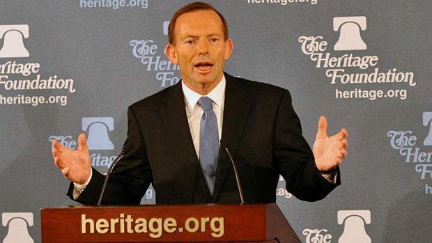 Speaking out ... Tony Abbott.