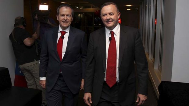 Contest: Bill Shorten and Anthony Albanese.