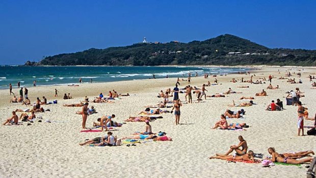 Alternative destination: Byron Bay is becoming a popular 'schoolies' location for school leavers.