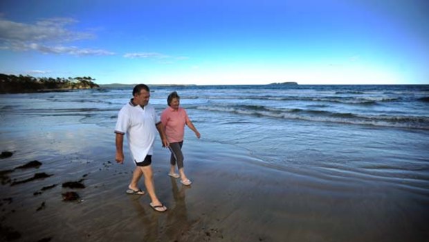 By the seaside ... John and Patricia Blackman hope that aged-care services in coastal towns will improve.