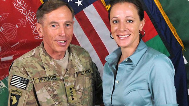 General David Petraeus poses with his biographer Paula Broadwell ... Petraeus quit over the affair.