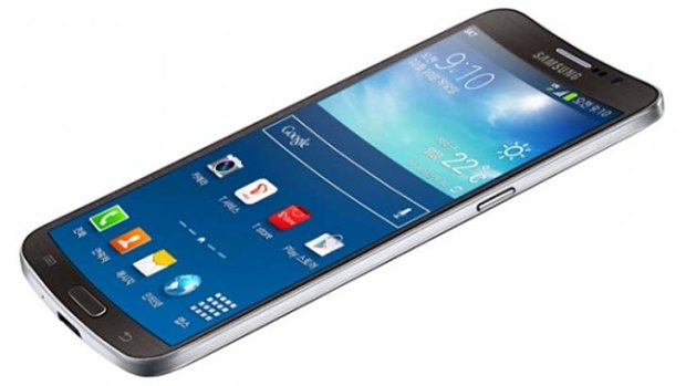 Curved smartphone: Samsung Galaxy Round.