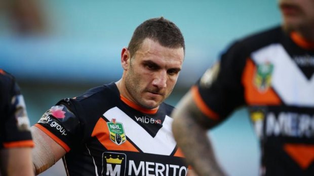 Eyes on the prize: Robbie Farah in action for the Wests Tigers.