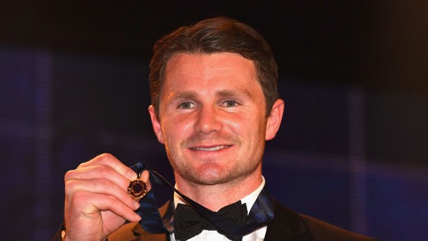 Celebrated: Patrick Dangerfield won a swag of awards.