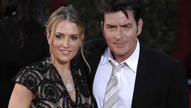 Brooke Mueller and Charlie Sheen in 2009.