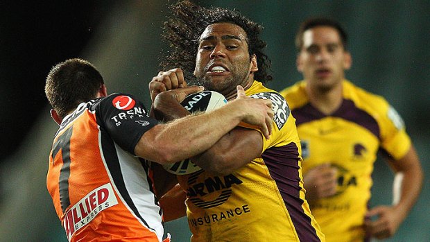 Brisbane Broncos backrower Sam Thaiday was short of his best form in 2013.