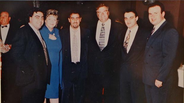 In the spotlight: Best friends Joe Tripodi (left) and David Tanevski, far right.