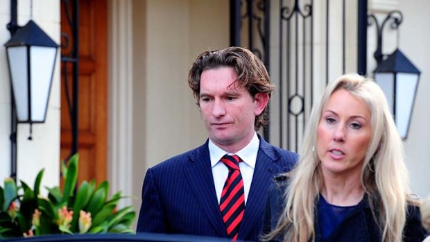 James Hird and his wife Tania.