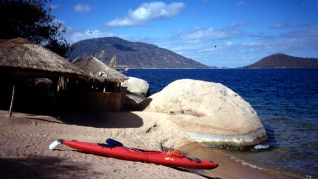 Relaxation at its best ... turquoise sea surrounds the island of Domwe.