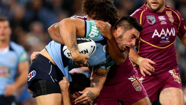 Nervous wait: James Tamou.