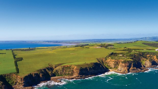 The 120 pristine hectares on the coastal cliffs of San Remo, at 140 Punch Bowl Road, bought by a Melbourne-based Chinese family.