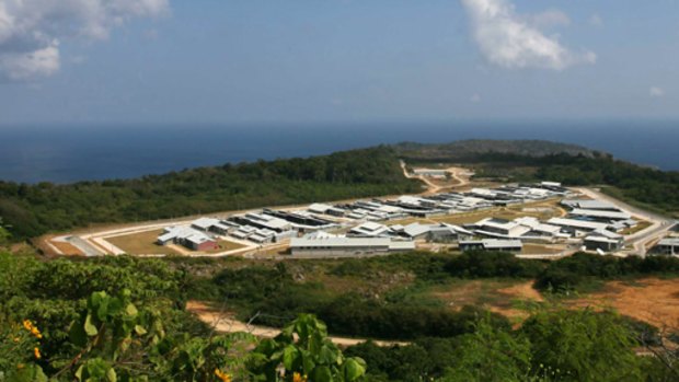 The recently reactivated detention centre on Christmas Island.
