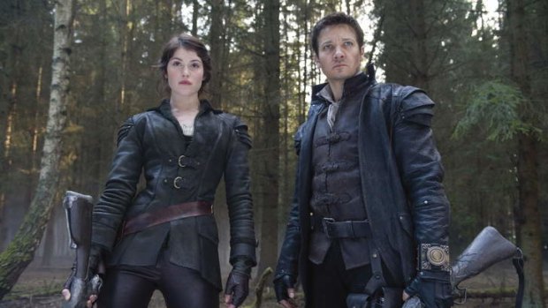 Gretel (Gemma Arterton) and Hansel (Jeremy Renner) in the film Hansel and Gretel: Witch Hunters.