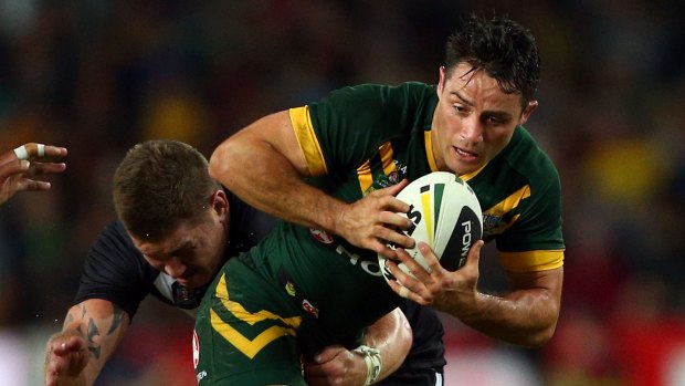 Thinking outside the square: Kangaroos halfback Cooper Cronk.