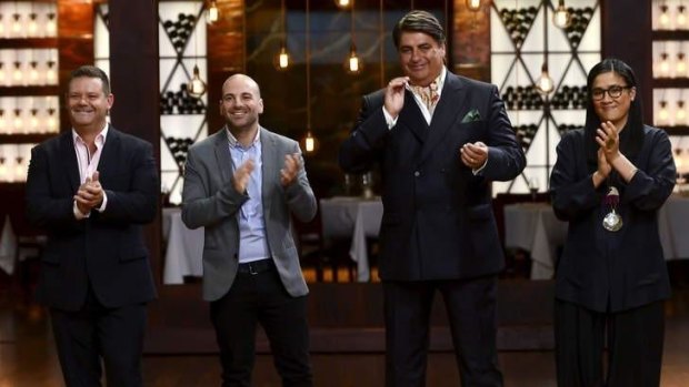This year's <i>MasterChef</i> judges (from left) Gary Mehigan, George Calombaris, Matt Preston and Kylie Kwong.