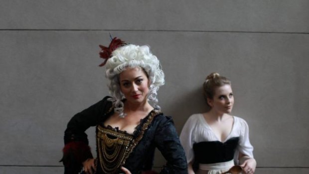In costume: Elizabeth Berridge, left, and Christine Ebersole in costume for Salieri's The Chimney Sweep. 