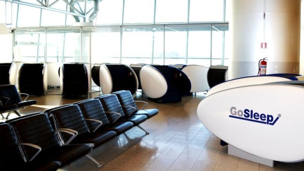 The GoSleep Pods at Helsinki International Airport are 1.8m by 0.6m capsules.