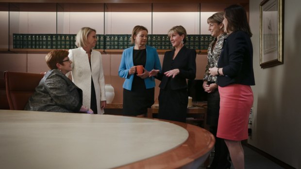 The Turnbull government's six female cabinet ministers.