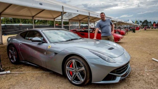 Pick of the bunch .... the choice to take a ride in the Ferrari F12 wasn't a hard one to make.