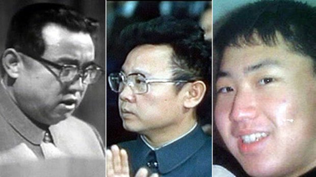 From left: Kim Il-sung in 1966; Kim Jong-il in 1980; and a picture believed to show Kim Jong-un.