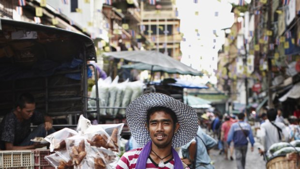 A Bangkok street vendor.
