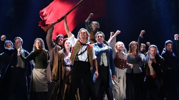 The cast of <i>Les Miserables</i> perform at the Capitol Theatre ahead of opening night.