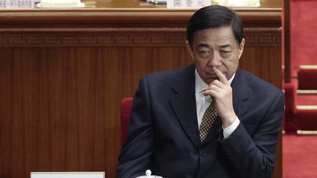 Trial looms: China's former Chongqing party chief Bo Xilai at the Great Hall of the People in Beijing last year.