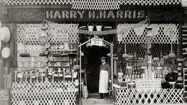Harry Harris submitted a photograph of himself in front of the store as part of his appeal to be spared from serving in World War 1.