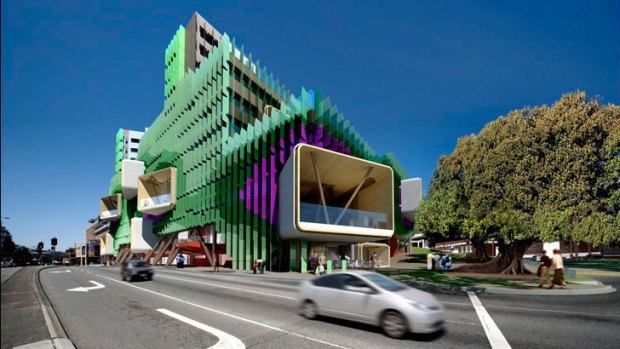 An artist's impression of what the finished Queensland Children's Hospital will look like.