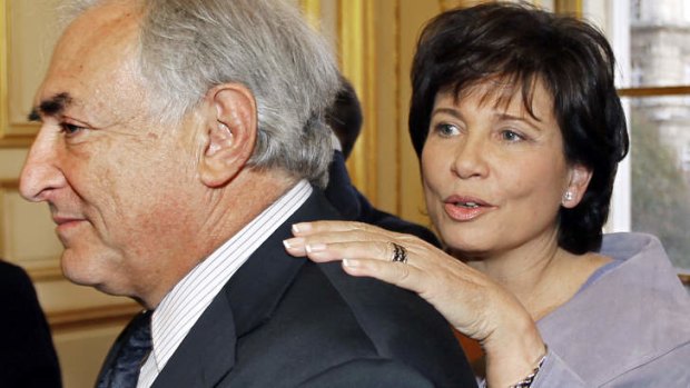 Dominique Strauss-Kahn was treated like a "poodle" by his wife Anne Sinclair, left, according to Marcela Iacub.