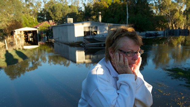 Pat Butler is one of several Nathalia residents whose homes were flooded.