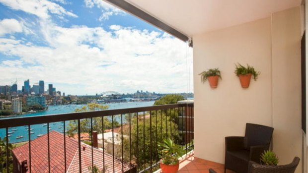 The view from a Darling Point residence.