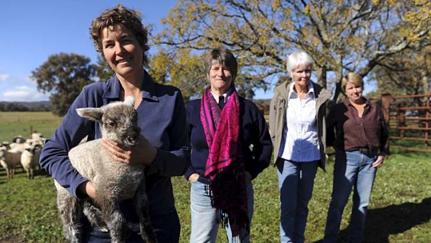 From left: Lamb farmers Anne Stelling, Ali Pockley, Jenny Anderson and Carol Togher.