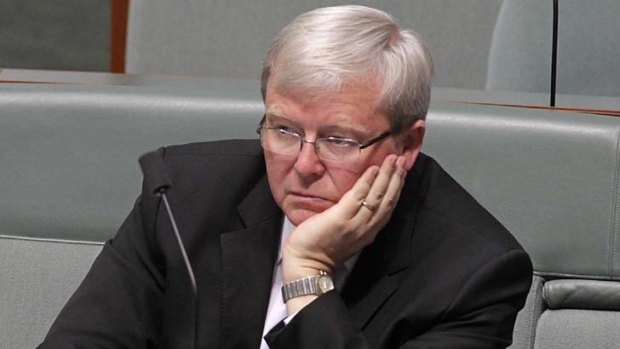 Kevin Rudd: his supporters are hoping for a head-to-head ballot.