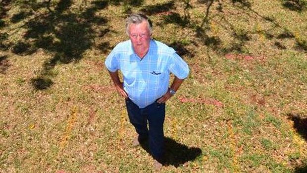 Brian Courtice on the site of a mass grave of South Sea Islanders at his property near Bundaberg.