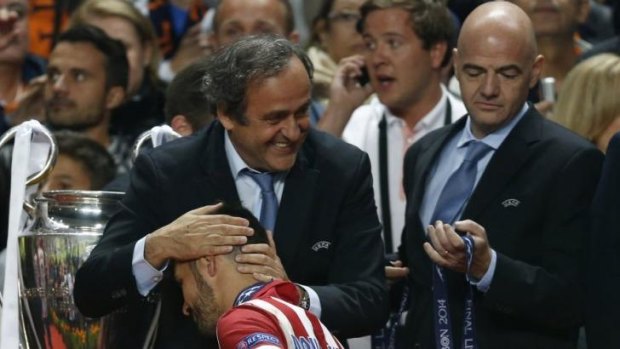 UEFA president Michel Platini at last month's Champions League final in Lisbon.