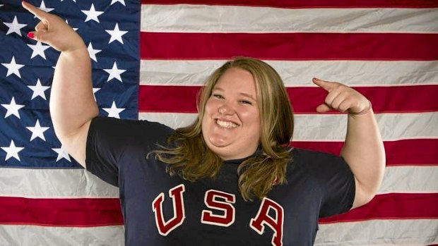 US weightlifter Holley Mangold.