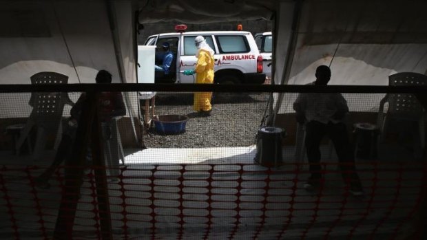 Patients suspected of having Ebola arrive at a Doctors Without Borders (MSF) treatment centre in Paynesville, Liberia. 